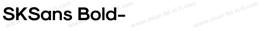 SKSans Bold字体转换